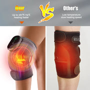 Electric Heating Knee Massager Joint Physiotherapy Elbow Knee Pad Shoulder Pad Vibration Massage Pain Relief